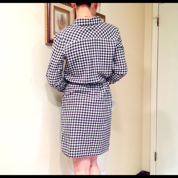 B&W Cotton Shirt Dress (Size XS) - Picture 4 of 6